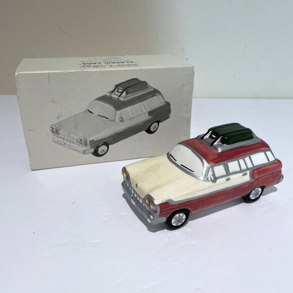 Dept 56 Snow Village Classic Cars Station Wagon 5457-7 - Retired w/ Box - Picture 1 of 7